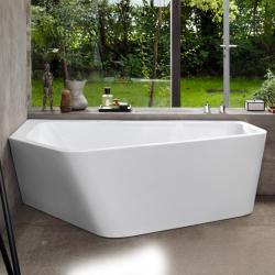 Ванна Duravit Paiova 5 177х130 см гидромассажная, пристенная, акриловая, цвет: белый, с рамой/сливом-переливом/фронтальной панелью, асимметричная/угловая, с системой гидромассажа Jet-System, c двумя наклонами для спины, левая