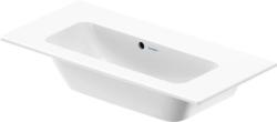 Раковина DURAVIT ME by Starck, 83х40х18 см, подвесная, прямоугольная, санфарфор, цвет белый шелковисто-матовый, без отверстия под смеситель, слив/перелив