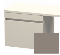 Тумба/шкафчик для консоли/столешницы Duravit DuraStyle под раковину 60х47,8х51,2 см, подвесная, ДСП, цвет: серо-коричневый/базальт, 1 выдвижной ящик, прямоугольная