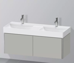 Раковина DURAVIT DuraSquare 120х47х14,5 см, подвесная, двойная (две чаши), прямоугольная, санфарфор, цвет белый, 2 отверстия под 2 смесителя, без перелива