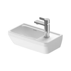 Раковина DURAVIT D-Neo 40х22х14,5 см, подвесная, прямоугольная, санфарфор, цвет белый, с 1 отверстием под смеситель справа, без перелива, правая