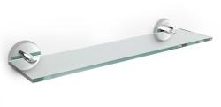 Полка Roca Twin на стену, 600 мм прямоугольная, металл/стекло, хром, в ванную/туалет/душевую кабину 816708001