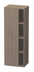 Пенал Duravit DuraStyle, 50x36x140 см, подвесной, (левый), с дверцей, с закрытыми/открытыми полками, цвет: дуб терра, в ванную комнату