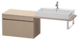 Тумба/шкафчик для консоли/столешницы Duravit DuraStyle под раковину 80х47,8х51,2 см, подвесная, ДСП, цвет: лен, 1 выдвижной ящик, прямоугольная