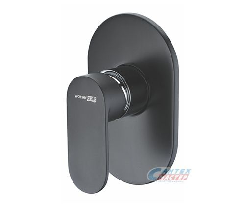 Смеситель для душа Wasserkraft Elbe однорычажный, скрытого монтажа, керамический, настенный, без излива/шланга/лейки, латунь, покрытие soft-touch