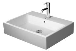 Раковина DURAVIT Vero Air 60х47х16,5 см, накладная, прямоугольная, санфарфор, цвет белый, без отверстия под смеситель, без перелива
