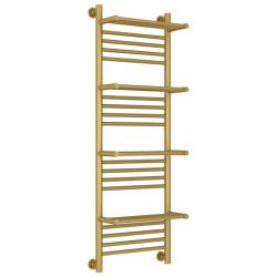 Полотенцесушитель Сунержа "Богема+ с 4 полками" 1200х400 водяной, цвет матовое золото