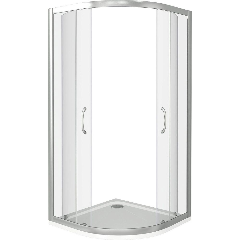 Душевое ограждение BAS Latte R-120-С-WE 120х120x185 прозрачное стекло