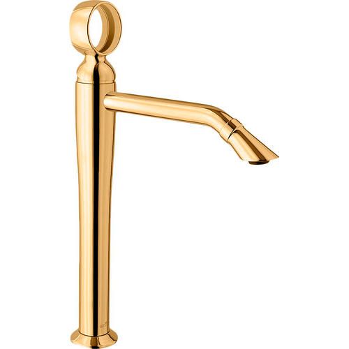 Смеситель для раковины Webert Opera однорычажный, высокий, неповоротный, длина 193 мм, латунь, цвет золото
