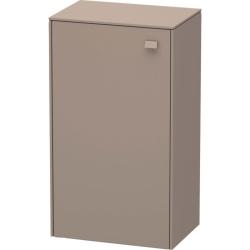 Полупенал Duravit Brioso R, 27х19,6х61 см, подвесной/напольный, (правый), с дверцей/одностворчатый, со стеклянными полками, цвет: базальт, в ванную комнату