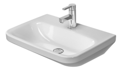 Раковина DURAVIT DuraStyle WonderGliss 60х44х17 см, подвесная, медицинская, прямоугольная, санфарфор, цвет белый, 1 отверстие под смеситель, антигрязевое покрытие, без перелива