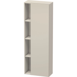 Пенал Duravit DuraStyle, 50x24x140 см, подвесной, (правый), с дверцей, с закрытыми/открытыми полками, цвет: серо-коричневый, в ванную комнату