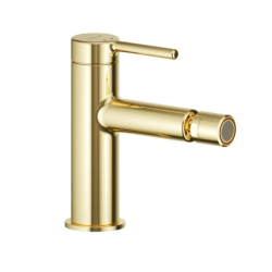 Смеситель для биде Excellent Pi, однорычажный, неповоротный, длина излива 146 мм, керамический картридж, латунь, цвет золото