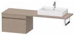 Тумба/шкафчик для консоли/столешницы Duravit DuraStyle под раковину 70х54,8х51,2 см, подвесная, ДСП, цвет: лен, 1 выдвижной ящик, прямоугольная