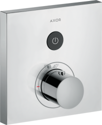 Смеситель для душа Axor ShowerSelect, термостатический, скрытого монтажа, 1 потребитель, настенный, без излива/шланга/лейки, квадратный, латунный, цвет хром, с термостатом