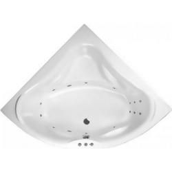 Ванна Excellent Konsul SMART, 150х150 см, акриловая, цвет- белый/хром, (с гидромассажем), с каркасом, четверть круга, правосторонняя/левосторонняя, правая/левая, универсальная, приставная/встраиваемая