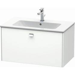 Тумба/шкафчик для консоли/столешницы Duravit Brioso под раковину 82х55х44,2 см, подвесная, ДСП, цвет: белый матовый/хром, 1 выдвижной ящик, прямоугольная