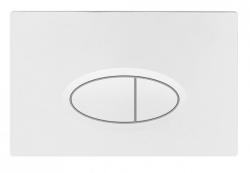 Кнопка смыва BelBagno, прямоугольная, цвет: белый глянцевый. пластик, клавиша управления для сливного бачка, инсталляции унитаза, двойная, механическая, панель, универсальная, размер 26х16,7х1,3 см