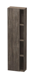 Пенал Duravit DuraStyle, 50x24x180 см, подвесной, (левый), с дверцей, с закрытыми/открытыми полками, цвет: сосна терра, в ванную комнату