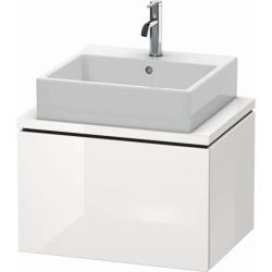 Тумба под раковину для консоли/столешницы Duravit L-Cube 62х47,7х40 см, подвесная, ДСП, цвет: белый глянец, 1 выдвижной ящик, прямоугольная