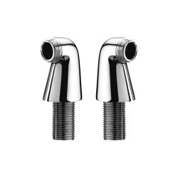 Комплект переходников Lemark для установки настенного смесителя на борт ванны 2 шт., 1/2"x3/4"x76 мм, латунь, цвет хром