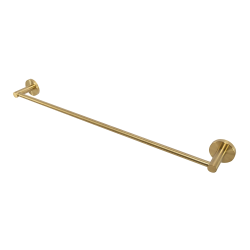 Полотенцедержатель Cezares Relax одинарный, 655 мм настенный, неповоротный, нержавеющая сталь/латунь, форма округлая, для полотенец, в ванную/туалет/душевую кабину, цвет брашированное золото