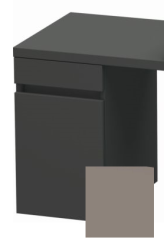 Тумба/шкафчик для консоли/столешницы Duravit DuraStyle под раковину 30х54,8х51,2 см, подвесная, ДСП, цвет: графит/базальт, 1 выдвижной ящик, прямоугольная