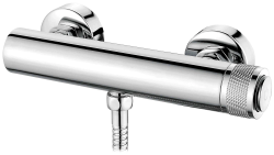 Смеситель для ванны/душа LEDEME настенный, кнопочный, латунный, без излива, латунь, цвет хром