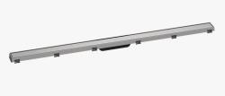 Решетка Hansgrohe RainDrain Match 120, с регулировкой по высоте для душевого трапа 115,5х8,1 см, цвет шлифованная сталь, для душа в пол, нержавеющая сталь, прямоугольная
