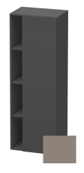 Пенал Duravit DuraStyle, 50x36x140 см, подвесной, (правый), с дверцей, с закрытыми/открытыми полками, цвет: графит/базальт, в ванную комнату