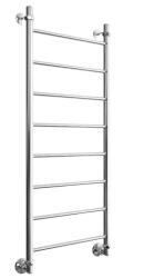 Полотенцесушитель Двин J 120/50, водяной (1"-1/2" К3  Полированный), универсальное подключение, нержавеющая сталь, настенный, форма лесенка, цвет хром, к отоплению и ГВС, для отопления, обогрева в ванной