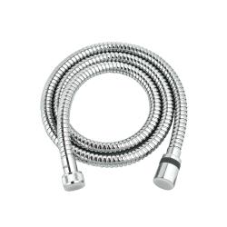 Шланг для душа Lemark, 120 см, 1/2” и 1/2”  для душа/лейки/ванны, двухзагибный, без лейки, внутренняя резьба, нержавеющая сталь, цвет хром