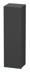 Пенал Duravit DuraStyle, 40x36x140 см, подвесной, (левый), с дверцей, с полкой, со стеклянными полками, цвет: графит/белый матовый, в ванную комнату