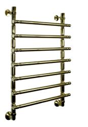 Полотенцесушитель Двин Bubble 3 80/50, водяной (1"-3/4"-1/2" К3  золотой хром), универсальное подключение, нержавеющая сталь, настенный, форма лесенка, цвет золотой хром, к отоплению и ГВС, для отопления, обогрева в ванной