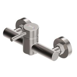 Смеситель для душа Dorff Logic однорычажный, цвет никель, нержавеющая сталь, без излива/лейки/шланга