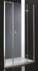 Душевая дверь Cezares Bergamo, 130х195 см текстурное стекло/профиль хром, в нишу, правая/правосторонняя установка, текстурное закаленное стекло, распашная
