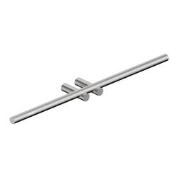 Полотенцедержатель ABBER Osten 316 двойной, настенный, неповоротный, 524 мм нержавеющая сталь, для полотенец, в ванную/туалет/душевую кабину, цвет сталь брашированная AA1855BST