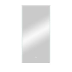 Зеркало Континент "Modern Led", 50х100 см, с LED/ЛЕД-подсветкой (теплая), прямоугольное, выключатель сенсорный, для ванны, навесное/подвесное/настенное