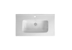 Раковина Aquatek AQ0480-00 810х460х170 мм накладная, прямоугольная, керамическая/фарфоровая, , цвет белый, с отверстием под смеситель, слив-перелив, умывальник