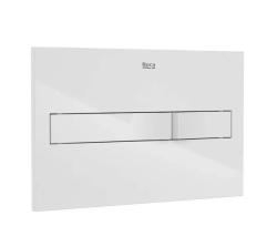 Кнопка смыва Roca Duplo One PL-2 цвет белый, размер 250 х 160 х 10 мм, клавиша управления для сливного бачка, инсталляции, два режима слива, механическая, панель