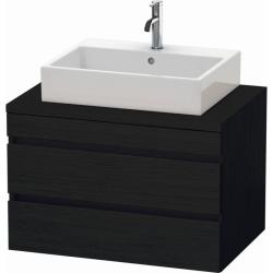 Тумба под раковину для консоли/столешницы Duravit DuraStyle 80х54,8х51,2 см, подвесная, ДСП, цвет: дуб черный, 2 выдвижных ящика, прямоугольная