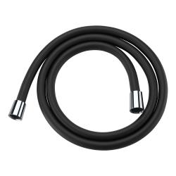 Шланг для душа WasserKRAFT Abens, 150 см, 1/2” и 1/2”  для душа/лейки/ванны, без лейки, внутренняя резьба, ПВХ, цвет черный матовый
