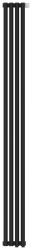 Радиатор отопления Сунержа Эстет-00 EU50 1800х180 4 секции, цвет тёмный титан муар, нижнее подключение, нержавеющая сталь, трубчатый