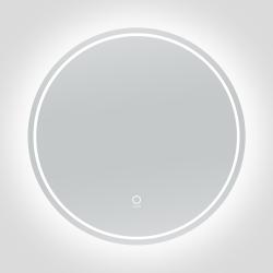 Зеркало Azario Izmira, 90х90 см, с LED/ЛЕД-подсветкой, с диммером, круглое, выключатель сенсорный, для ванны, навесное/подвесное/настенное