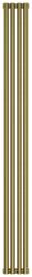 Радиатор отопления Сунержа Эстет-00 1800х180 4 секции, цвет состаренная бронза, универсальное подключение, нержавеющая сталь, трубчатый