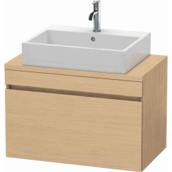 Тумба под раковину для консоли/столешницы Duravit DuraStyle 80х54,8х51,2 см, подвесная, ДСП, цвет: натуральный дуб, 1 выдвижной ящик, прямоугольная