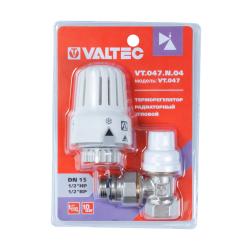 Комплект клапан с головкой термостатической VALTEC угловой 1/2" VT.047.N.04