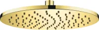 Верхний душ Deante Floks, 250х250 мм, на потолок, сталь, круглый, с 1 режимом/тропический душ, цвет золото, стальной
