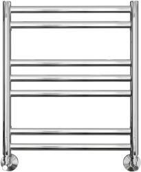 Полотенцесушитель Aquatek Оберон водяной П7 500х600 мм хром, нержавеющая сталь, лесенка, подключение нижнее