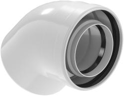 Отвод конденсационный Okseler D80/125 угол 45° алюминий, PPR, для котлов